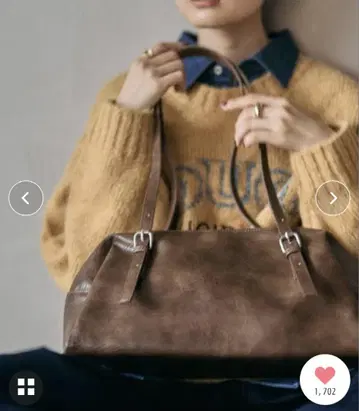 LEPSIM 롱 핸들 보스턴 백