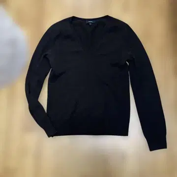 Theory 다크 브라운 V넥 스웨터 S