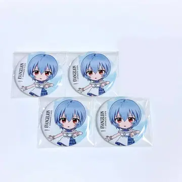 에반게리온 에바 애니메이트 카페 아니카페 캔뱃지 레이 4점