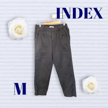 인덱스 하프 팬츠 앞 지퍼 후크 밑단 밴딩 블랙 M 사이즈