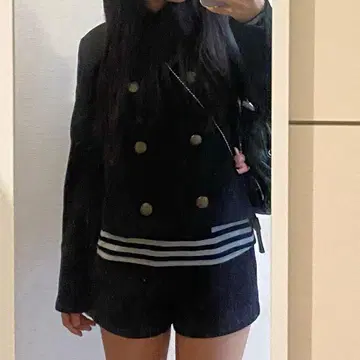 코트 p코트 더블 버튼