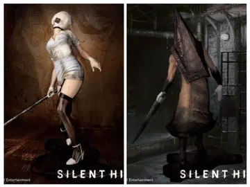 사일런트 힐 2 레드 피라미드 싱 버블 헤드 간호사 피규어