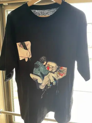 다우90000 [ 로맨스 ] 긴테츠 아트 뮤지엄 티셔츠 블랙