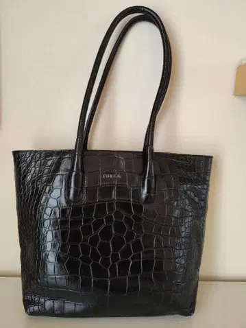[ 새상품급 ] FURLA 토트백 밀라노 구매 크로커다일 무늬 엠보
