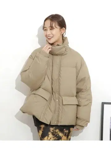 [ 카와타 페더 ] 숏 다운 자켓 NANO universe 모카