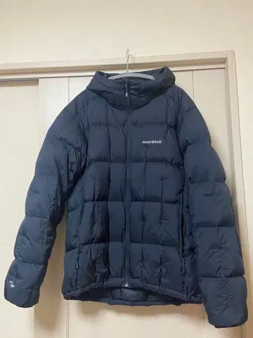 montbell EX 800 후드 부착 다운 자켓 네이비