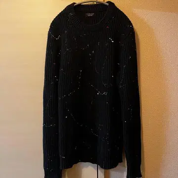 ZARA M 사이즈 페인트 니트 스웨터