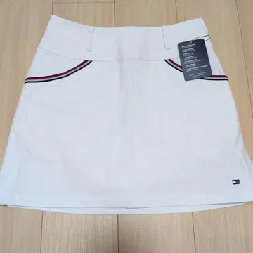 타미힐피거 골프 여성용 스트레치 트윌 스커트 화이트