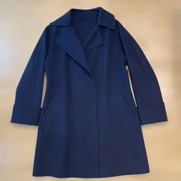 Herno 네이비 롱 코트