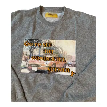 WIDE-CUSUAL VINTAGE 3.0 그레이 맨투맨