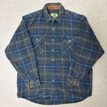 90s-00s 'FIELD&STREAM' 헤비 플란넬 셔츠 블루