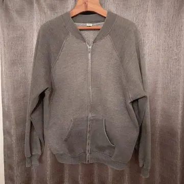 60-70년대 2톤 풀 집업 맨투맨 가디건 XL