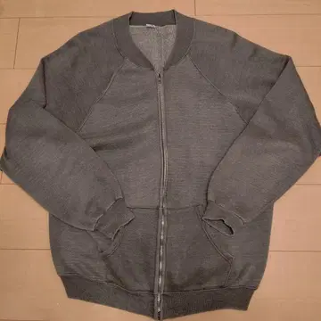 60s-70s SPORTS WEAR 풀 집업 맨투맨 XL 러셀