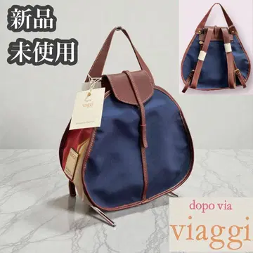 dopo via VIAGGI 미사용 새상품 백 2Way 백팩 네이비