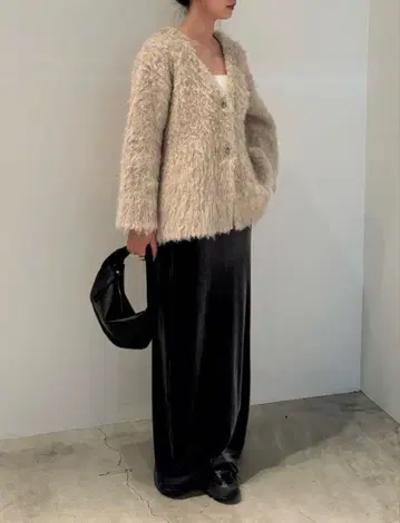 롱 샤기 가디건 select MOCA