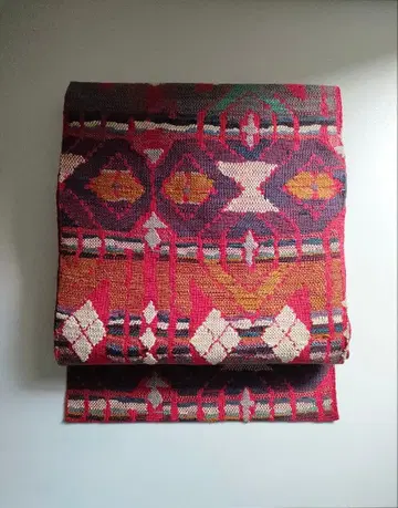 나고야 오비 견직물 와타몬풍