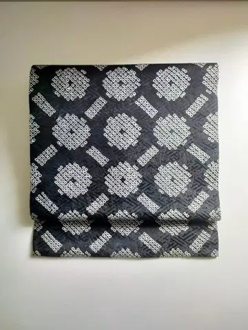 나고야 오비 사슴 리 전체 패턴 블랙 블랙 베이스