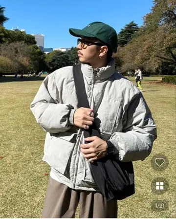 nugu opt 멀티 포켓 다운 그레이