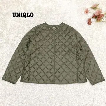 s.2345 [유니클로] 퍼프 테크 퀼팅 자켓 카키 수납 봉투 포함