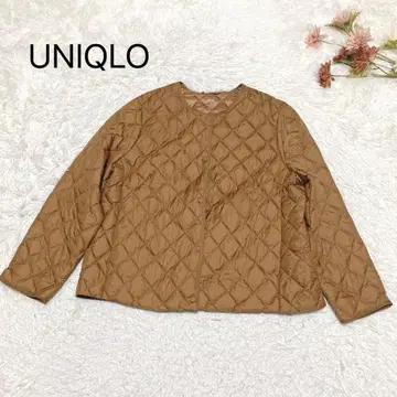 s.2347 [유니클로] 퍼프테크 퀼팅 자켓 수납 봉투 포함 브라운