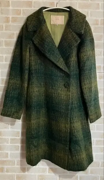 시빌라 롱 코트 모헤어 혼방