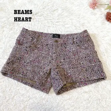 s.2350 [빔즈하트] 숏팬츠 트위드 컬러풀 가을/겨울 S