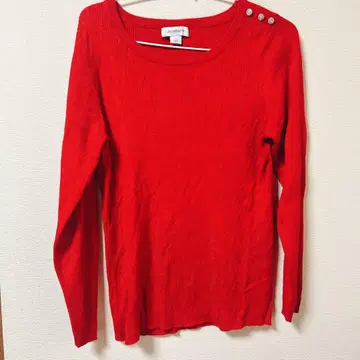 새상품급 Liz Claiborne 리즈클레이본 [빨간색] L 리브 니트