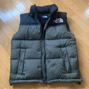 THE NORTH FACE 다운 베스트 눕시 S 사이즈 블랙/올리브