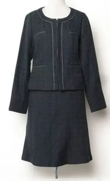 RUIRUE BOUTIQUE 다크 블루 스커트 수트 11호 네이비