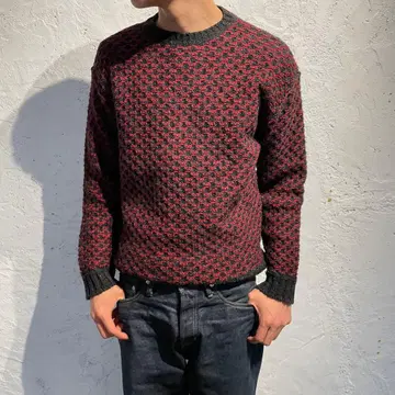 90s 빈티지 구제 의류 이탈리아제 울 니트 스웨터 ITALY