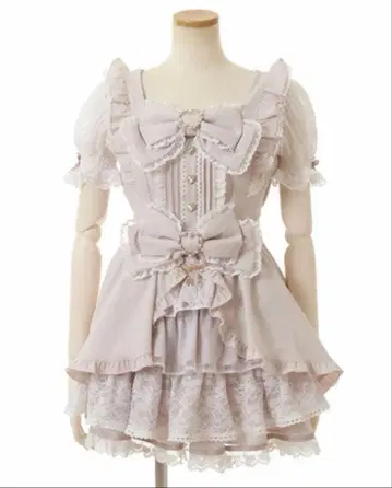 LIZLISA 프론트 카슈쿨 BIG 리본 셋업 핑크