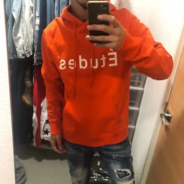 Etudes 로고 후드티 M