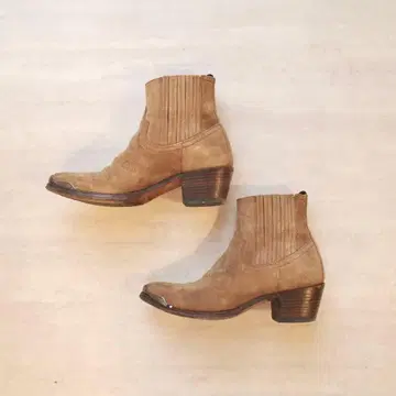 빈티지 센드라 스페인산 숏 웨스턴 부츠