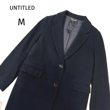 UNTITLED 언타이틀 울 코트 블랙 2 M 깔끔한 출퇴근 포멀