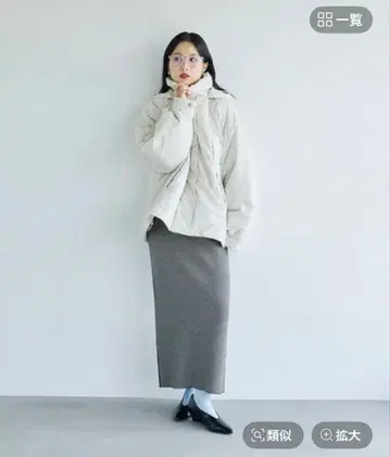 새상품 택 포함 [ 발수 가공 포함 ] 에어 서멀 2WAY 숏코트