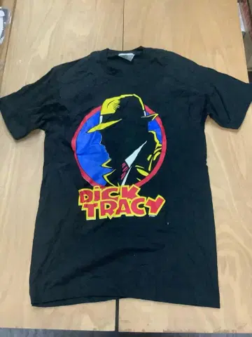 새상품 Disney DICK TRACY 90s 셔츠 블랙