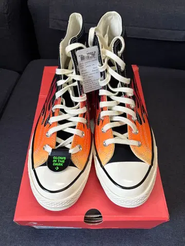 컨버스 ct70 파이어 패턴 하이컷 28.5 올스타