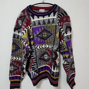 ficce 기하학 패턴 니트 스웨터