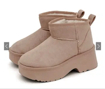 그레일 무스탕 통굽 숏부츠