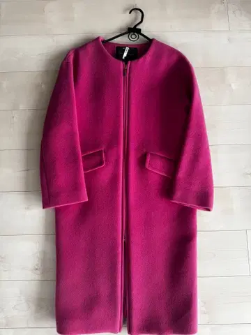 (매장에서 클리닝 완료) Jewel Changes 핑크 롱 코트