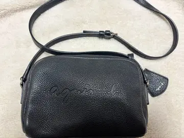 agnis b. 숄더 에네스베 엠보싱 숄더백