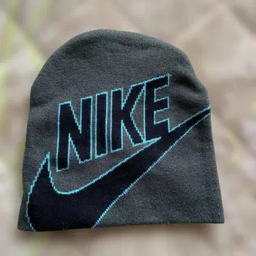 Nike 니트 모자 블랙 파랑 스우시 로고