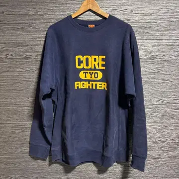 레어 XL 사이즈 코어 파이터 맨투맨 XL 네이비 리버스 위브