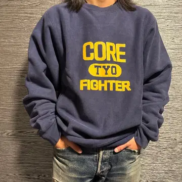 레어 XL 사이즈 코어 파이터 맨투맨 XL 네이비 리버스 위브