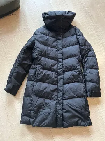 [ 새상품급 ] 빅 사이즈 유니클로 볼륨 롱 다운 코트 여배우 옷깃 XL