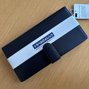 블랙 카프 스킨 장지갑 트래블 지갑 카드 케이스