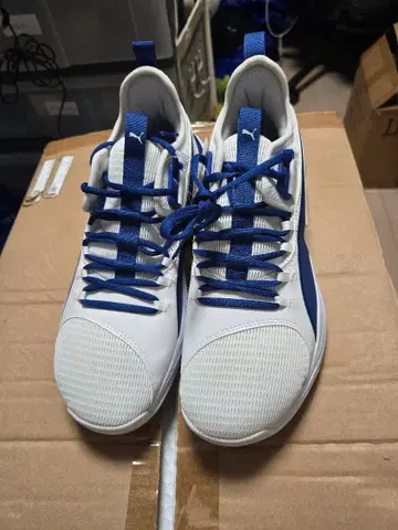 정가 [ 7590엔 ] Puma 화이트/블루 스니커즈