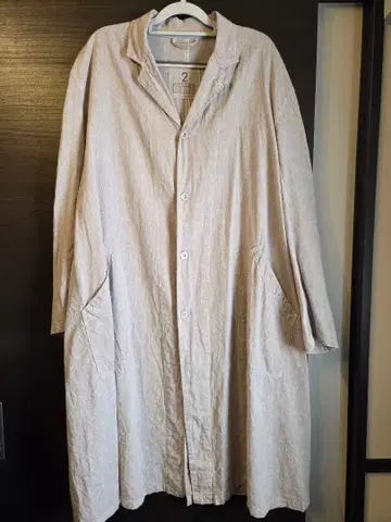 새상품 복각 프렌치 워크 타입 린넨 코트 와이퍼