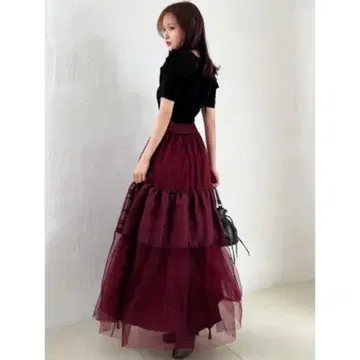 튤 볼륨 스커트(미사용 새상품)