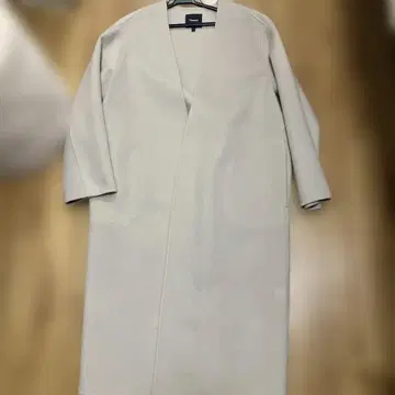 theory 더블 페이스 롱 코트 베이지